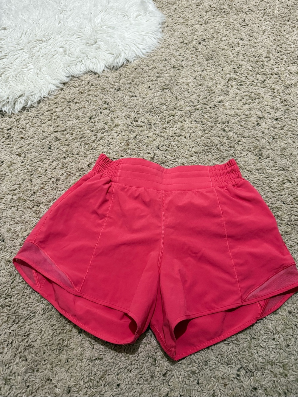 lululemon athletica Coral Pink Running Shorts